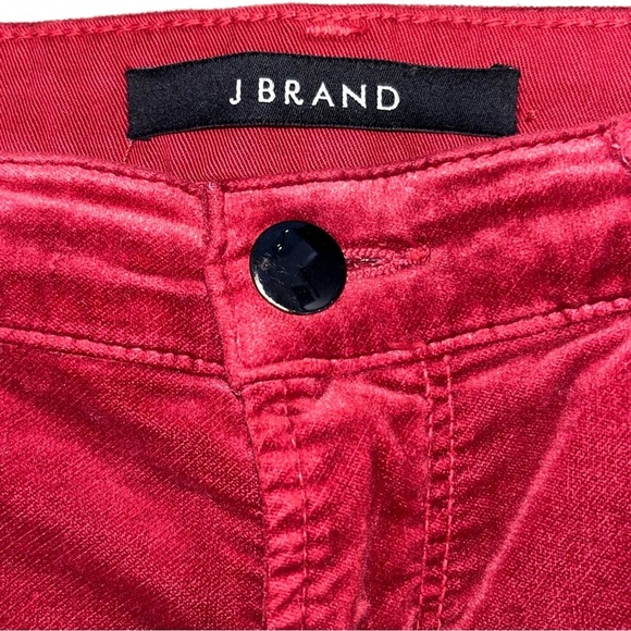 J Brand Ruby High Rise Velour Crop Jeans - Picture 6 of 9